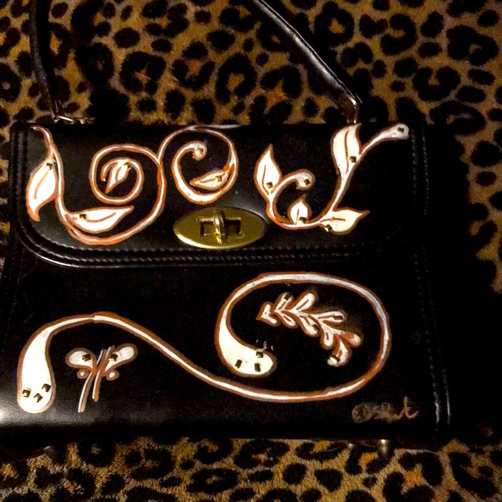 Hand painted clutch